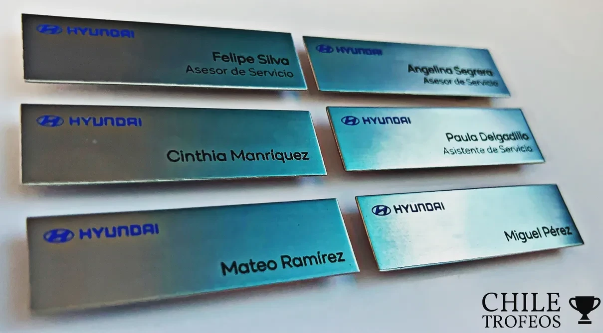 Piocha de acero fotograbado personalizada con logo o diseño